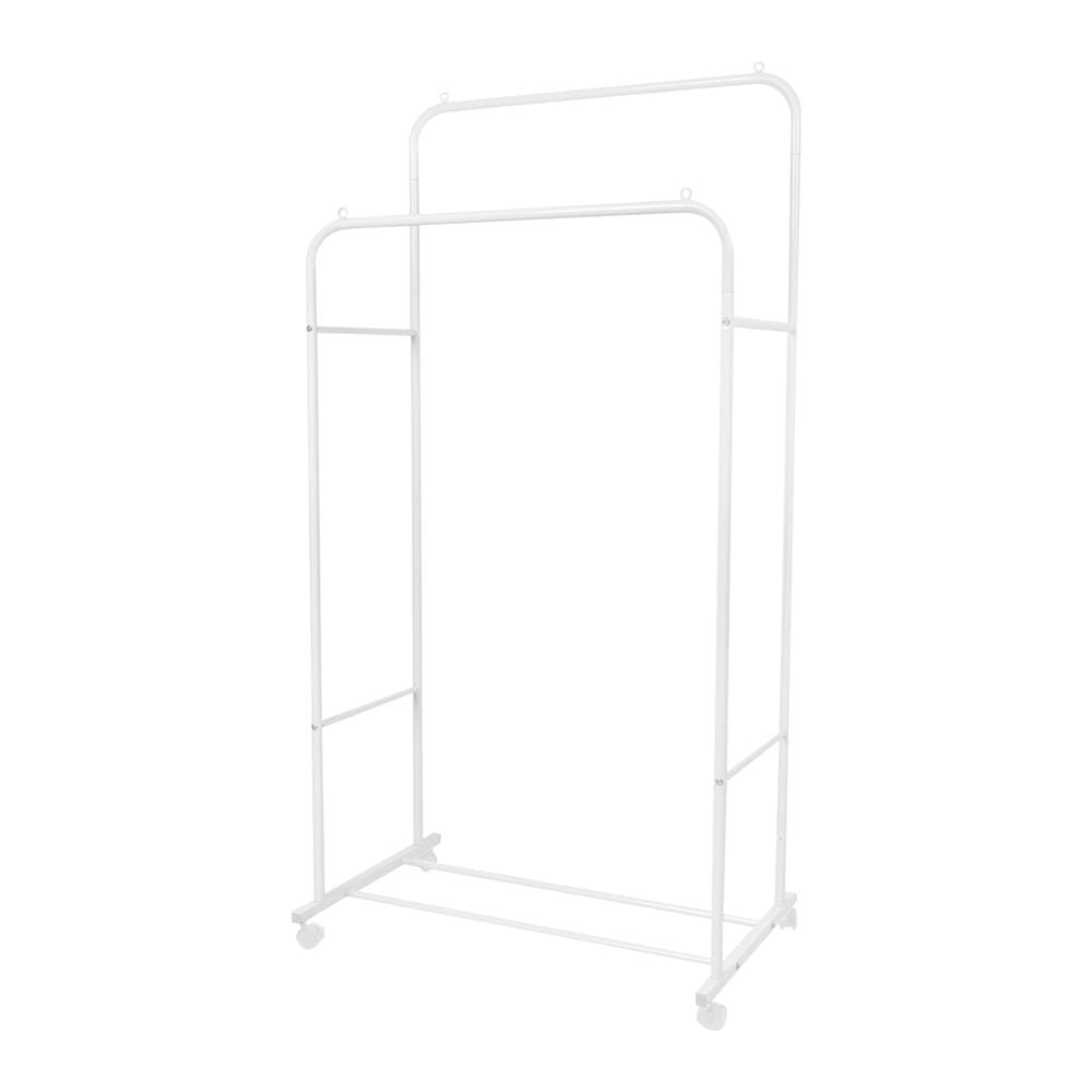 ราวแขวนผ้าบาร์คู่ PLIM 80X51X158 ซม. สีขาว