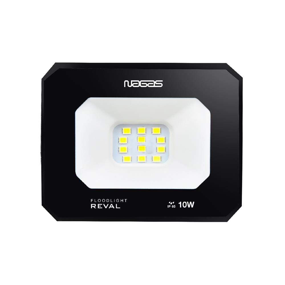 สปอตไลท์ภายนอก LED NAGAS REVAL 10 วัตต์ DAYLIGHT สีดำ