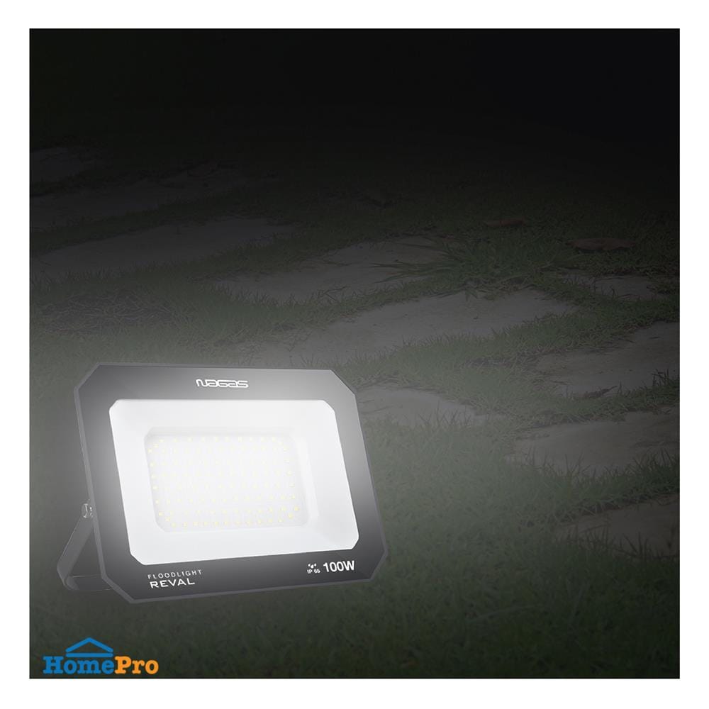 สปอตไลท์ภายนอก LED NAGAS REVAL 100 วัตต์ DAYLIGHT สีดำ