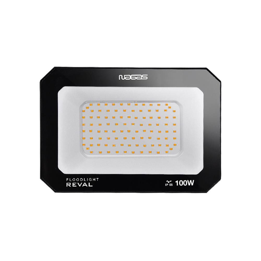 สปอตไลท์ภายนอก LED NAGAS REVAL 100 วัตต์ WARM WHITE สีดำ