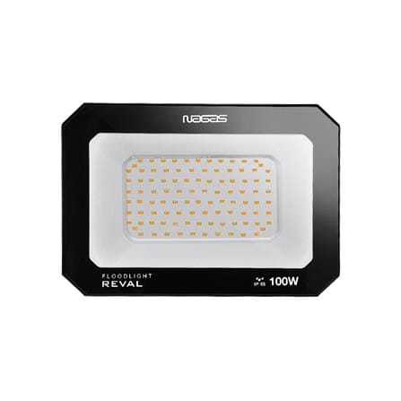สปอตไลท์ภายนอก LED NAGAS REVAL 100 วัตต์ WARM WHITE สีดำ_1