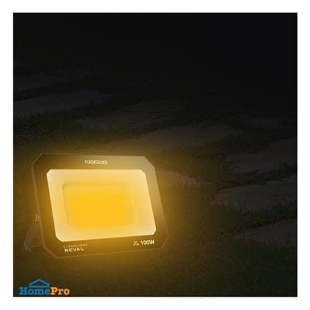สปอตไลท์ภายนอก LED NAGAS REVAL 100 วัตต์ WARM WHITE สีดำ_5