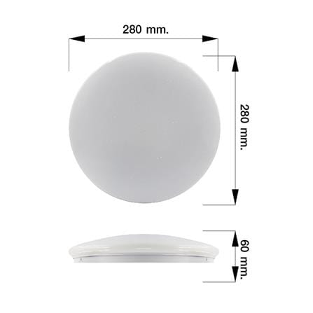 ไฟเพดาน LED NAGAS ECO STAR 11 นิ้ว 20 วัตต์ DAYLIGHT สีขาว_6