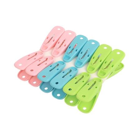 กิ๊บหนีบผ้า PLIM JUMBO PASTEL หลากสี แพ็ก 12 ชิ้น