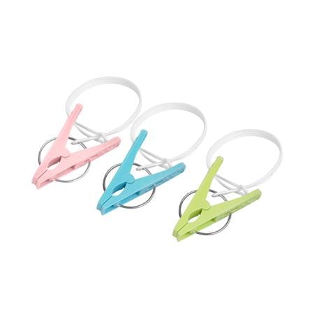 กิ๊บหนีบผ้ามีสายคล้อง PLIM PASTEL หลากสี แพ็ก 20 ชิ้น_2