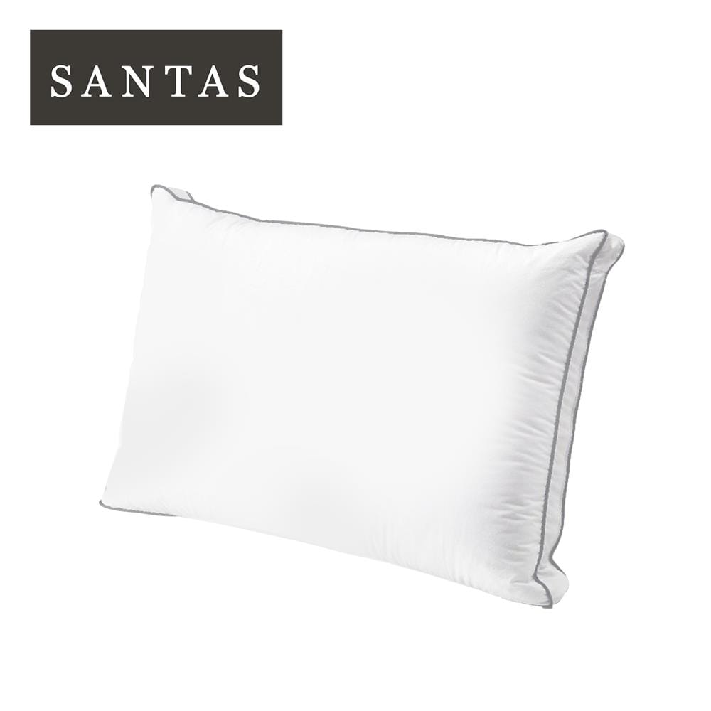 หมอนหนุน ไมโครเจล SANTAS MICROGEL PLUS 19x29 นิ้ว สีขาว