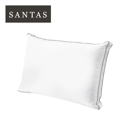 หมอนหนุน ไมโครเจล SANTAS MICROGEL PLUS 19x29 นิ้ว สีขาว
