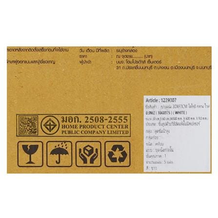 กระเบื้องผนัง 30x60 ซม. TARA โดโรธี กลาง ไวท์ 0.9M2_6