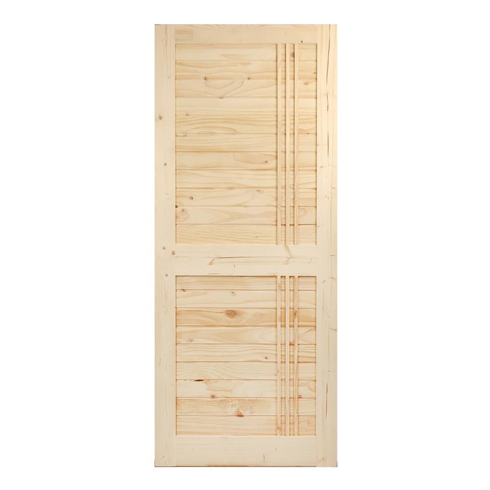 ประตูไม้สน AZLE&ndash;EZ27BJ 80X200 ซม.