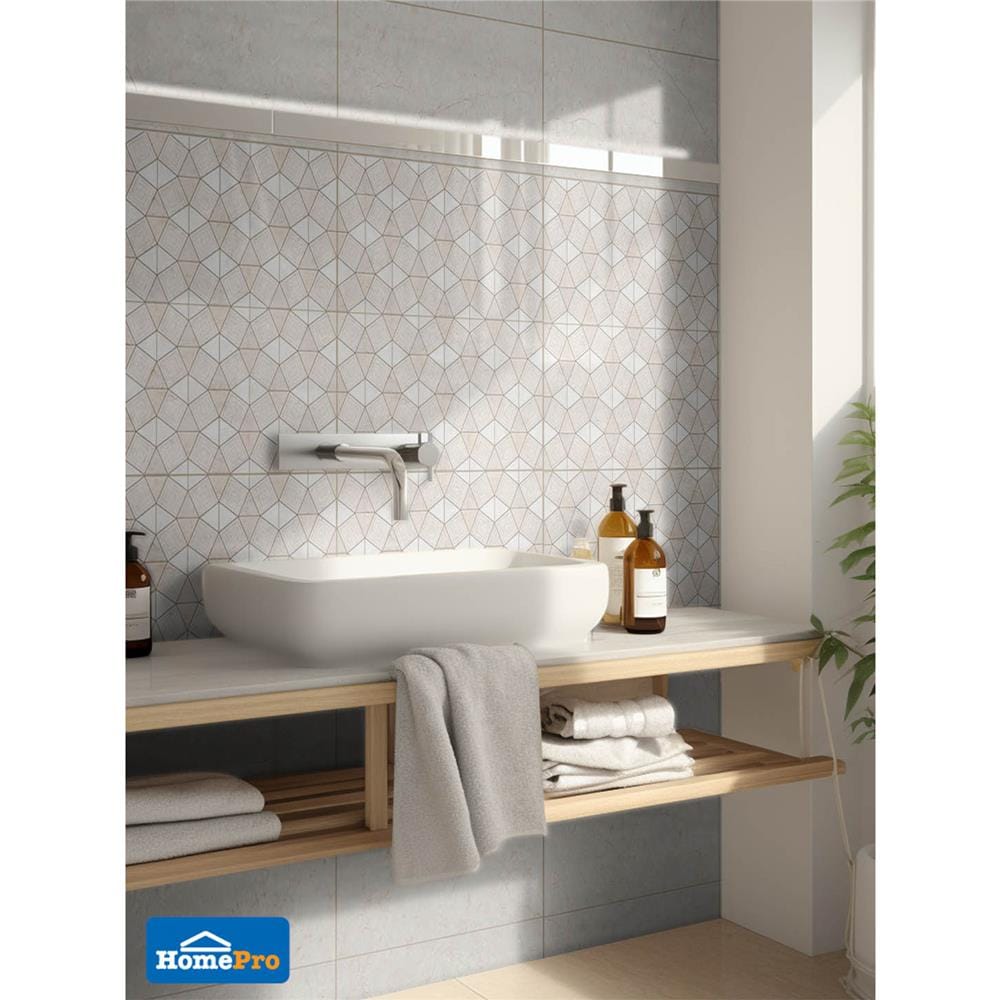 กระเบื้องผนัง 30x60 ซม. TARA เนธาน ไวท์ 0.9M2
