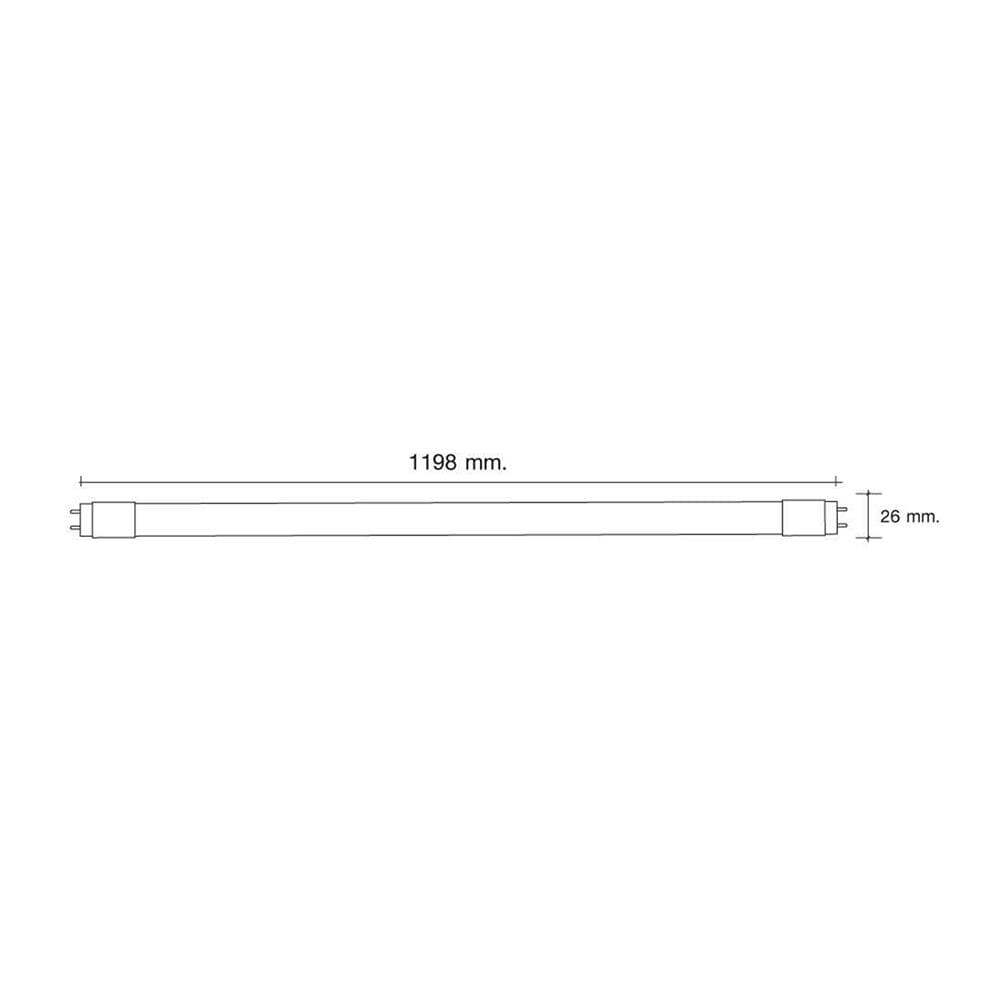หลอด LED HI-TEK T8 HI-EFF DE 20 วัตต์ DAYLIGHT G13