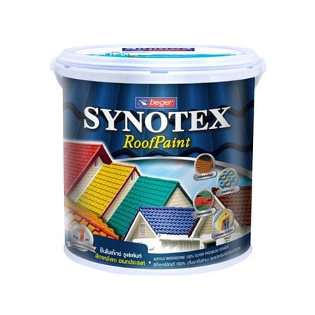 สีทาหลังคา BEGER SYNOTEX R3012 สีเทากราไฟท์ กึ่งเงา 1 แกลลอน