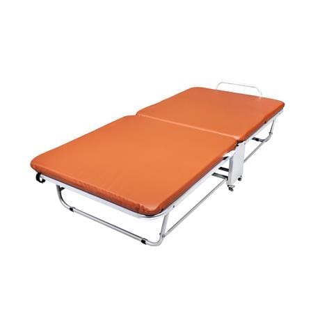 เตียงพับพร้อม TOPPER THAIBULL EZ-010 2107 PU สีส้ม_1