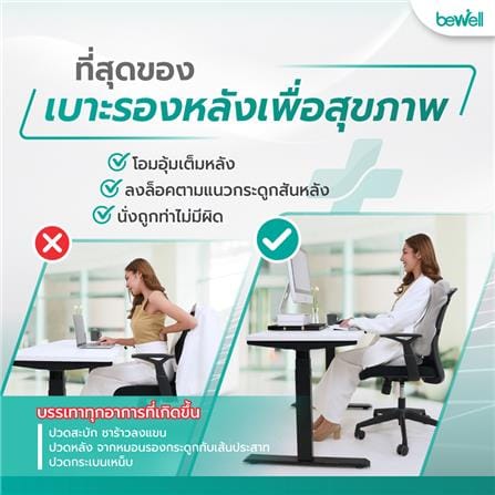เบาะรองหลัง BEWELL EC-03 สีเทา_2