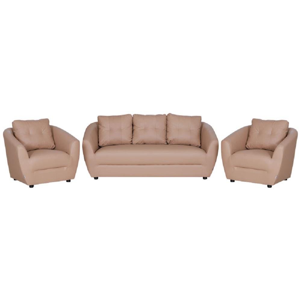 ชุดโซฟา 5 ที่นั่ง AS FURNITURE ROOF LCRD01 PVC สีครีม