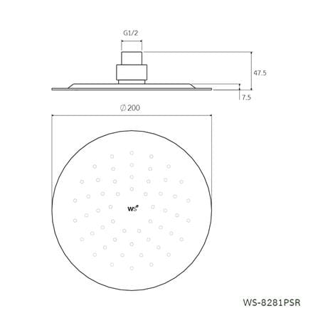 ฝักบัวก้านแข็ง WS WS-8281PSR_1