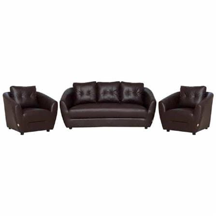 ชุดโซฟา 5 ที่นั่ง AS FURNITURE ROOF LBWD40 PVC สีน้ำตาลเข้ม