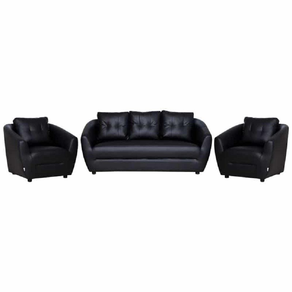 ชุดโซฟา 5 ที่นั่ง AS FURNITURE ROOF LBKD36 PVC สีดำ