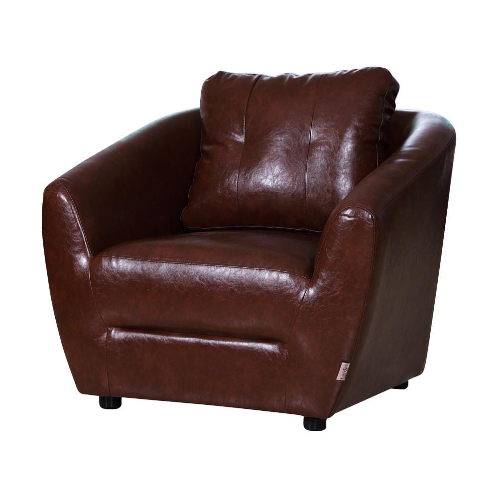 ชุดโซฟา 5 ที่นั่ง AS FURNITURE ROOF LBWB22 PVC สีน้ำตาลเข้ม