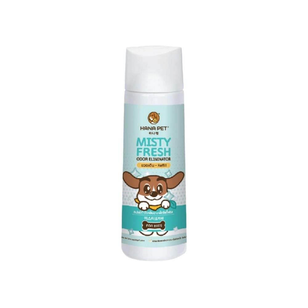 สเปรย์กำจัดกลิ่นฆ่าเชื้อโรคสำหรับสุนัข HANA PET MISTY FRESH 300 มล. (REFILL)