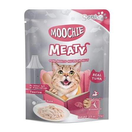 อาหารเปียกแมว MOOCHIE TUNA BONITO IN JELLY 70 ก._0