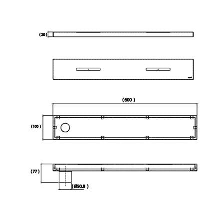 รางน้ำทิ้ง COTTO CT6406Z2P(HM)_1