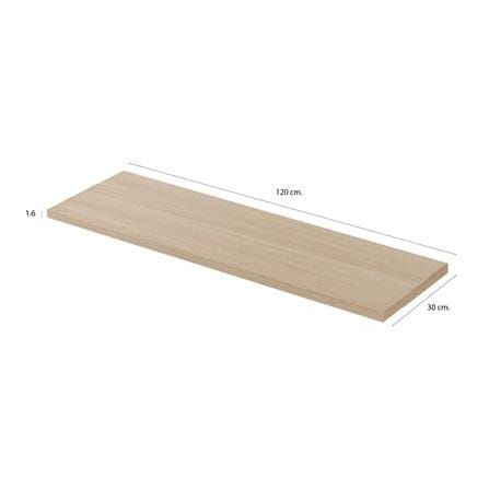 แผ่นชั้นไม้เมลามีน STACKO 120X30X1.6 ซม. สีไวท์โอ๊ค_6