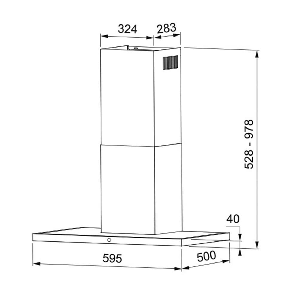 เครื่องดูดควันกระโจม FRANKE ARNO 60 XS/BK 60 ซม.