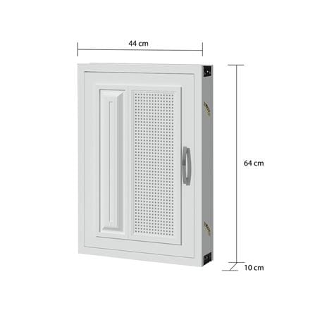 บานซิงค์เดี่ยว CABIN SQUARE 44X64 ซม. สีครีม_4