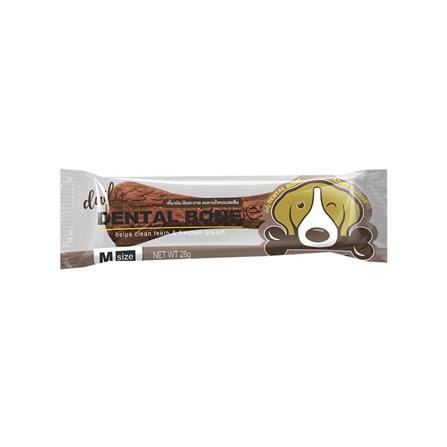 ขนมขัดฟันสุนัข DENTAL BONE LIVER M 28 ก. 24 ชิ้น/กล่อง_0