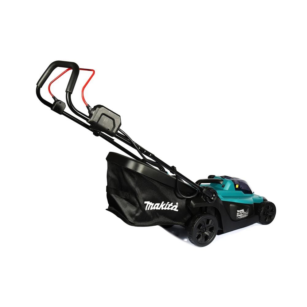 รถเข็นตัดหญ้า (พร้อมแบตเตอรี่และแท่น) MAKITA DLM330SF 18 โวลต์