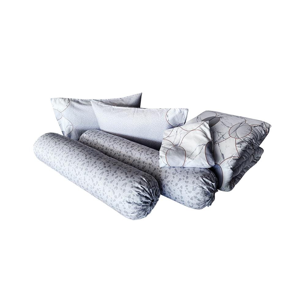 ชุดผ้าปูที่นอน 5 ฟุต 6 ชิ้น STEVENS COTTON FRESH SATEEN MG15