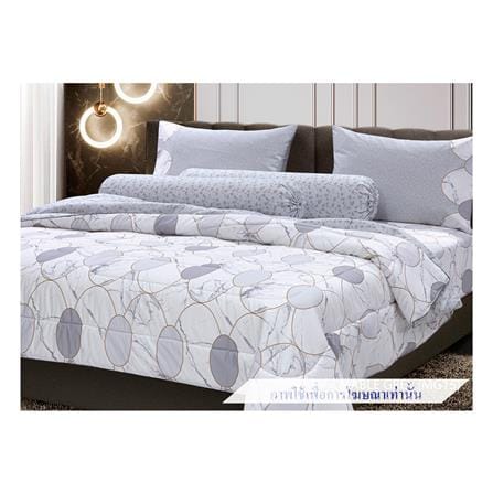 ชุดผ้าปูที่นอน 5 ฟุต 6 ชิ้น STEVENS COTTON FRESH SATEEN MG15_0