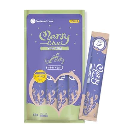 ขนมเเมวเลีย NATURAL CORE MERRY LOBSTER OMEGA3 56 ก._0