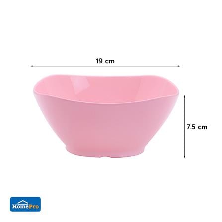 ชามเมลามีนเหลี่ยม 7.5 นิ้ว KECH NEW WAVE สีชมพู_4