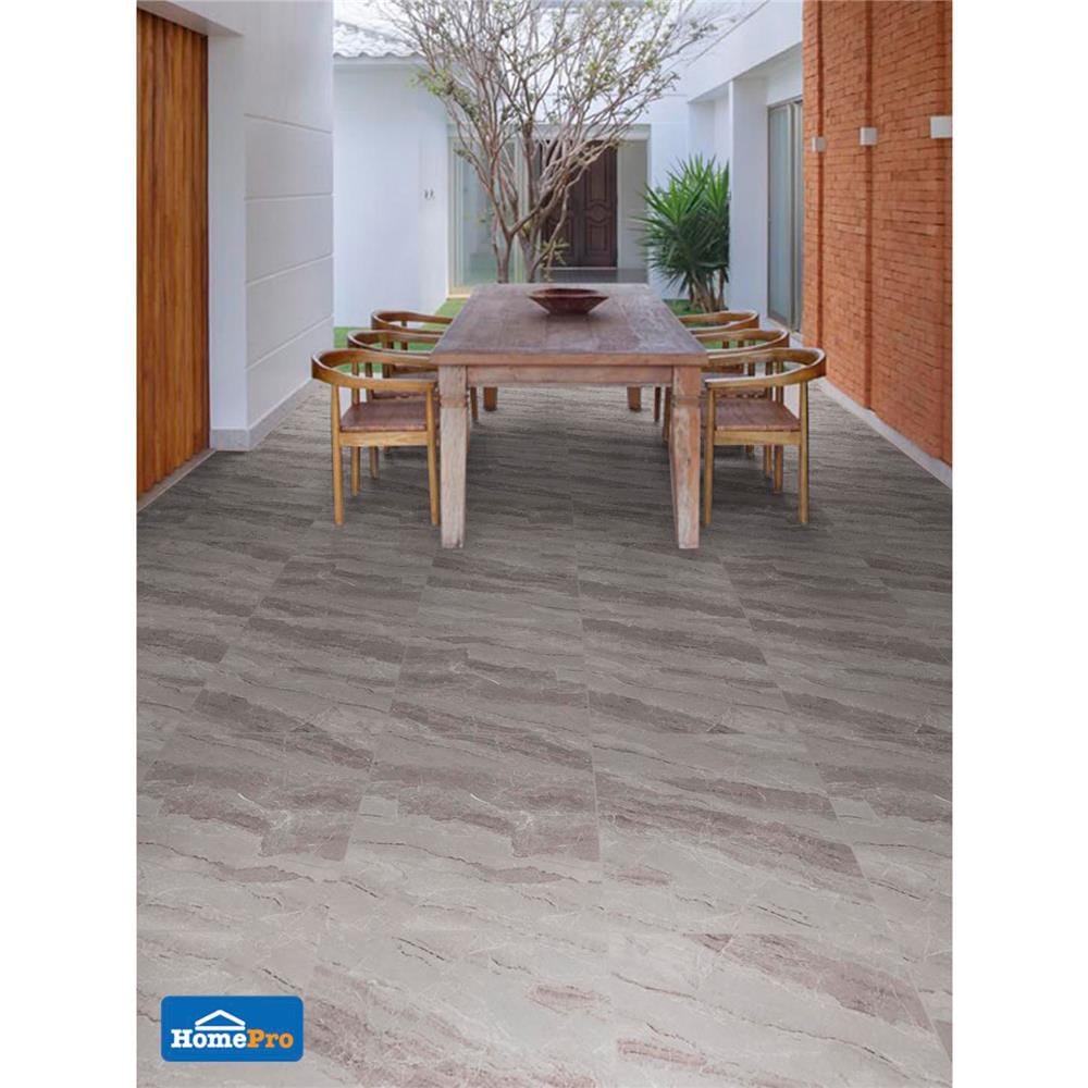 กระเบื้องพื้น 60x60 ซม. TARA เครโทส เทาเข้ม A 1.44