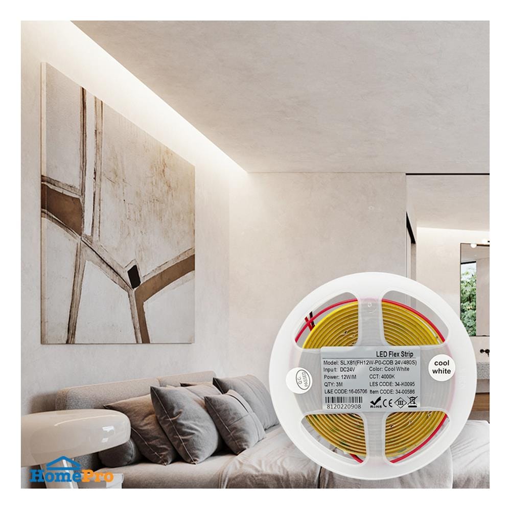 ไฟเส้น LED L&E 12 วัตต์ IP20 3 เมตร COOL WHITE
