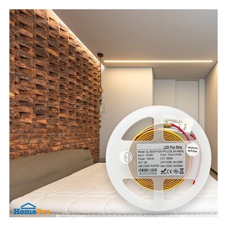 ไฟเส้น LED L&E 12 วัตต์ IP20 2 เมตร WARM WHITE_4