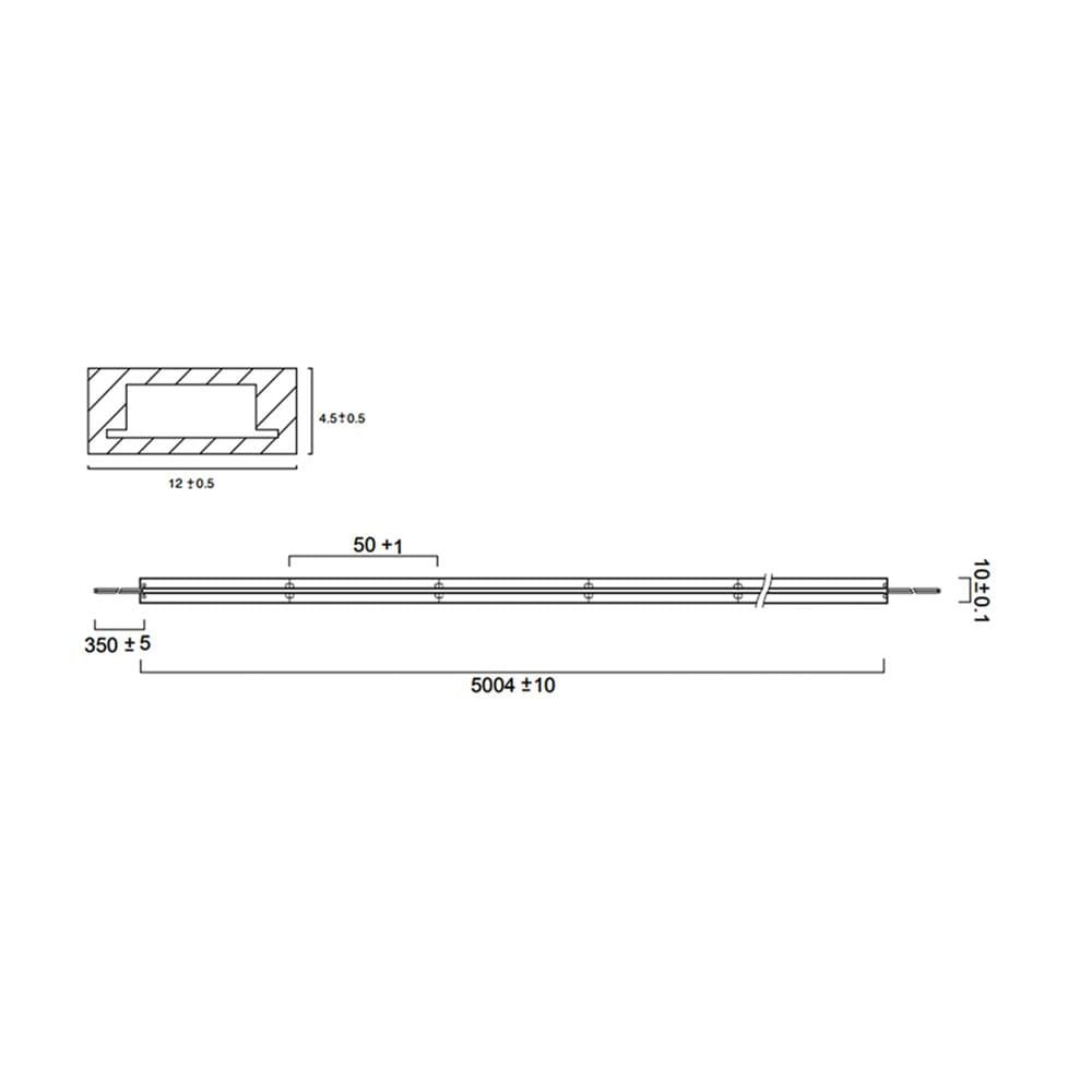 ไฟเส้น LED L&E 12 วัตต์ IP65 2 เมตร DAYLIGHT