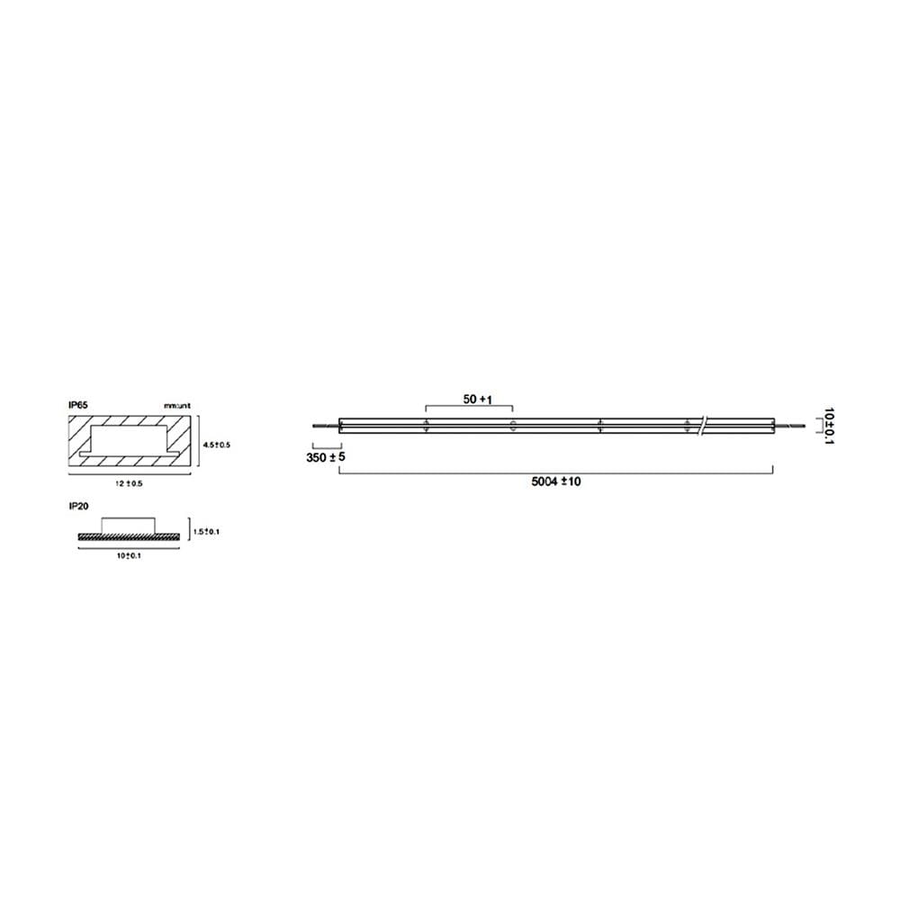 ไฟเส้น LED L&E 12 วัตต์ IP20 2 เมตร DAYLIGHT