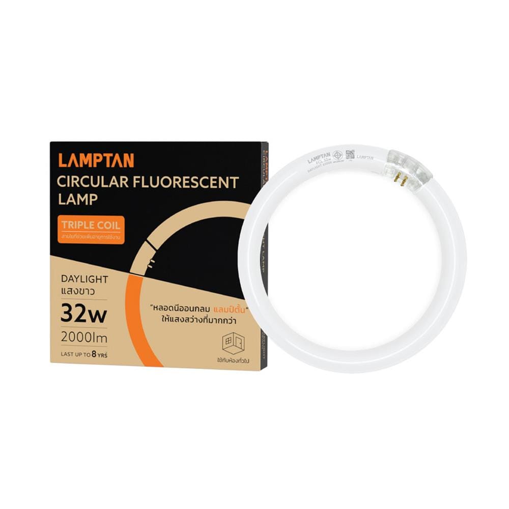 หลอดนีออนกลม LAMPTAN 32 วัตต์ DAYLIGHT G10Q