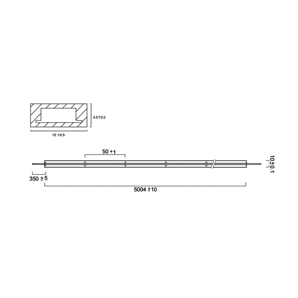 ไฟเส้น LED L&E 12 วัตต์ IP65 3 เมตร COOL WHITE