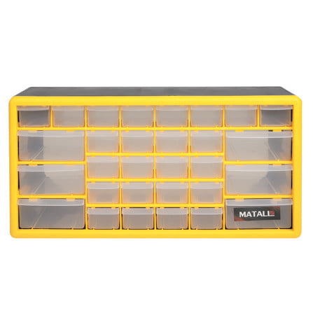 กล่องเครื่องมือ DIY MATALL HL3045-E 30 ช่อง สีเหลือง_0