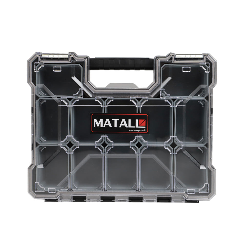 กล่องเครื่องมือ DIY MATALL HL3086-E 12 ช่อง สีเทา