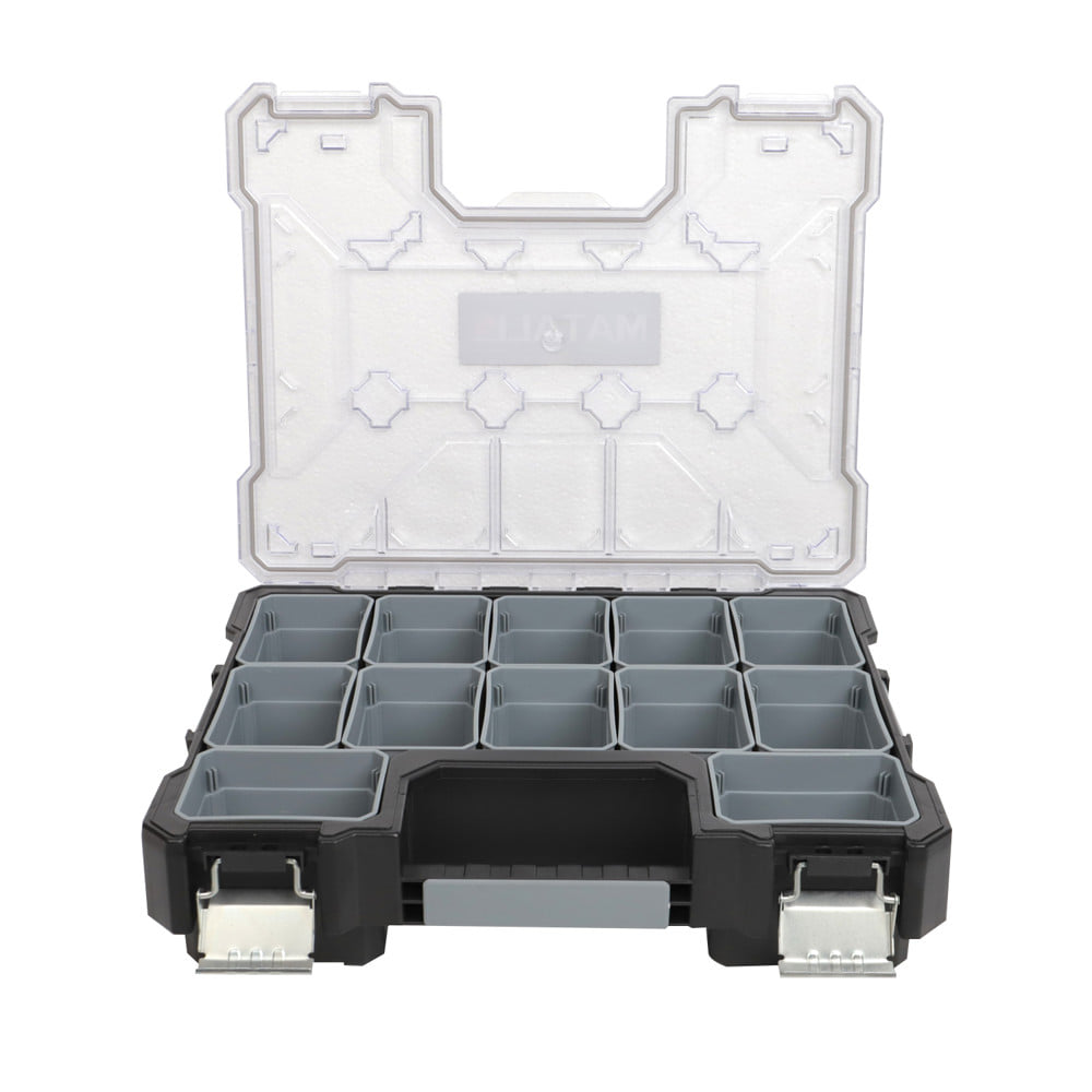 กล่องเครื่องมือ DIY MATALL HL3086-E 12 ช่อง สีเทา