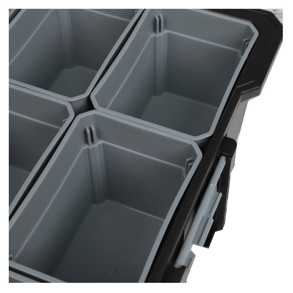 กล่องเครื่องมือ DIY MATALL HL3086-E 12 ช่อง สีเทา