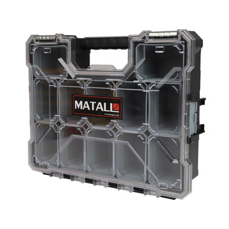กล่องเครื่องมือ DIY MATALL HL3086-E 12 ช่อง สีเทา_1