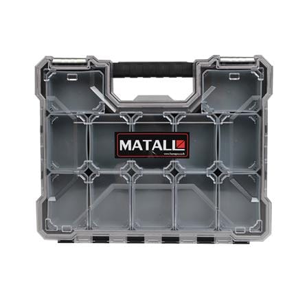 กล่องเครื่องมือ DIY MATALL HL-3086-F 12 ช่อง สีเทา