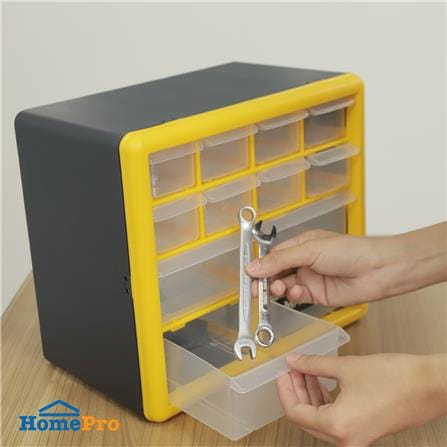 กล่องเครื่องมือ DIY MATALL HL3045-B 12 ช่อง สีเหลือง_5