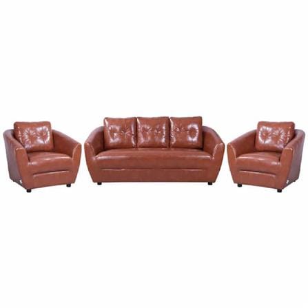 ชุดโซฟา 5 ที่นั่ง AS FURNITURE ROOF LBWB21 PVC น้ำตาลอ่อน